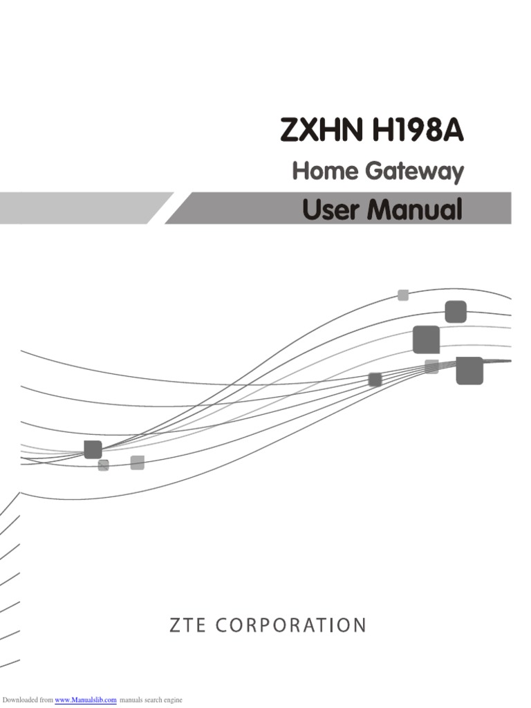 ZXHN H198a | PDF | Usb | Wireless Lan