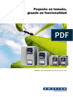 Emotron Product Leaflet - Variable Speed Drives VSA VSC - 01 3962 04 Spanish