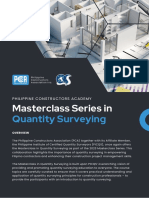 Masterclass in Quantity Surveying Batch 3 Briefer