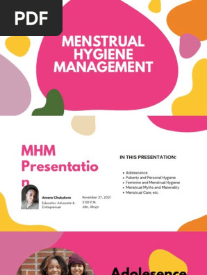 Mental Health and Menstrual Hygiene Presentation 