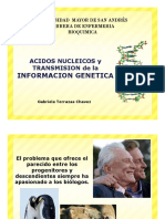 ACIDOS NUCLEICOS y TRANSMISION de La INFORMACION GENETICA