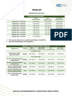 Price List Jun23 Agrocooper