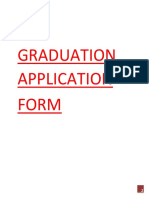 Graduation Application Form Student