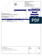 Cotización: Fecha Folio Cliente