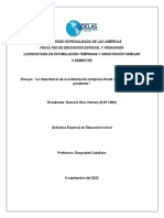 La Importancia de La Estimulación Temprana Frente A Los Desafíos en La Pandemia.