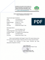 Surat Keterangan Aktif Mengajar