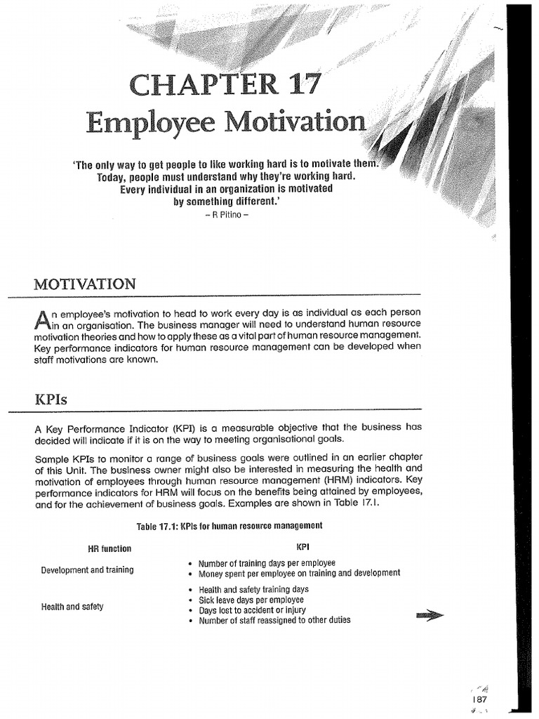 12GBME Ch 17 Employee Motivation PDF
