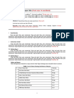 Academic Writing Journal Format Template