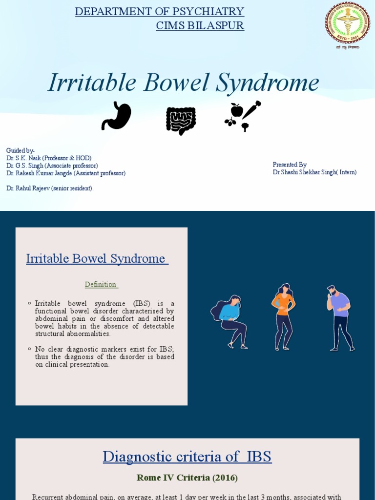 IBS Presentation - 1 | PDF | Irritable Bowel Syndrome | Constipation