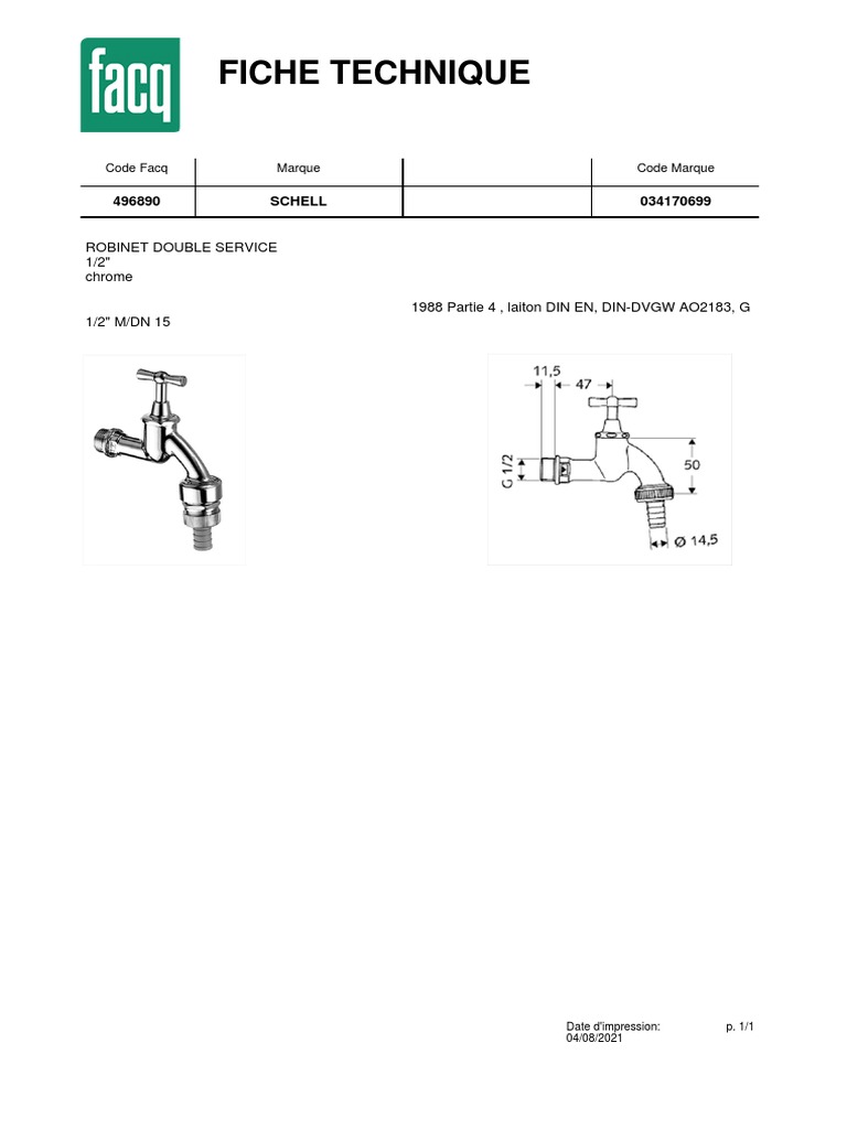 7.2.5.h.4 - Robinet double service | PDF