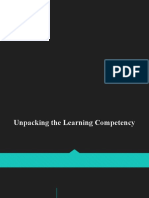 Unpacking The Learning Competency