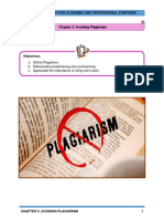 Chapter 3 - Avoiding Plagiarism