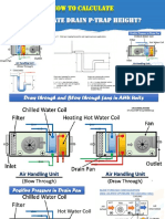 AHU Condensate Drain P-Trap Height Calculation