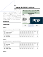 Championship League de 2023 (Ranking)