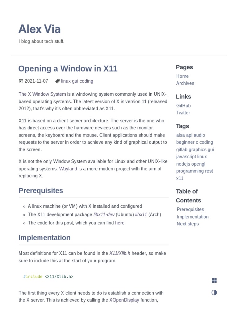 X11 Window Programming Basics | PDF | Computer Programming ...