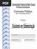 Caderno Médio Técnico (Assistente em Administração)