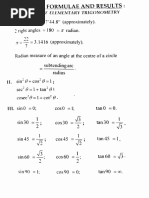 Trigonometric Formulae