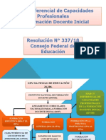 Capacidades. Marco Referencial. Resolución 337. Consejo Federal de Educación.