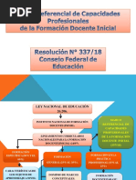 Capacidades. Marco Referencial. Resolución 337. Consejo Federal de Educación.