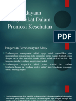 Pemberdayaan Masyarakat Dalam Promosi Kesehatan