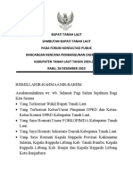 Sambutan Bupati RPD 2024-2026