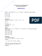 Contoh Soal Vektor Matematika Jawabannya PDF