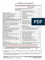 Nav 01 - Passage Plan Checklist