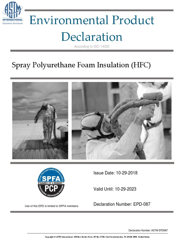 Spray Foam Knowledge | PDF | Life Cycle Assessment | Polyurethane