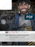 Job Creation in Afghanistan: Putting Aid To Work