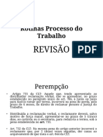 Rotinas Processo Do Trabalho I