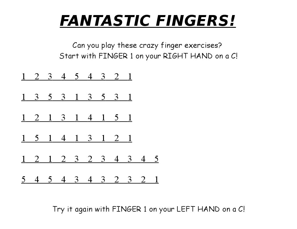 Piano Finger Exercises | PDF