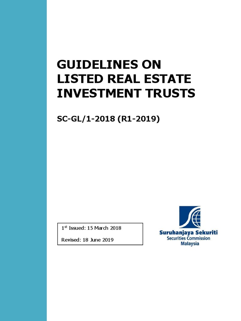 Guidelines On Listed Real Estate Investment Trusts Download Free PDF