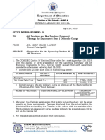 OM No. 6 - Prepartion of Barangay and SK Elections