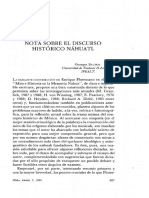 Notas Sobre El Discurso Historico Nahuatl