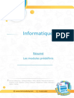 Résumé Module Predefini