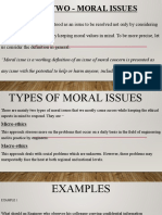 Chapter Two - Moral Issues