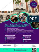 New Talent Festival 2023 English Poster