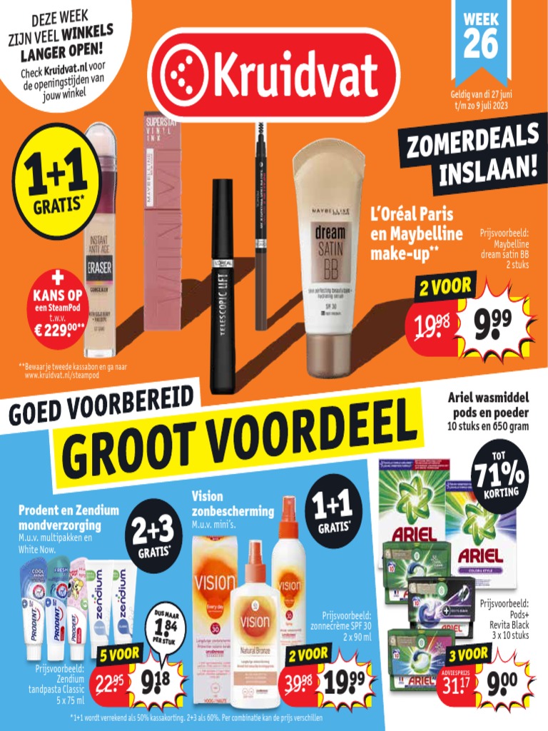 Kruidvat Nederland Kruidvat Folder Week 26 26 Juni 2023 T M 9