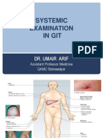 GIT - Systemic Examination