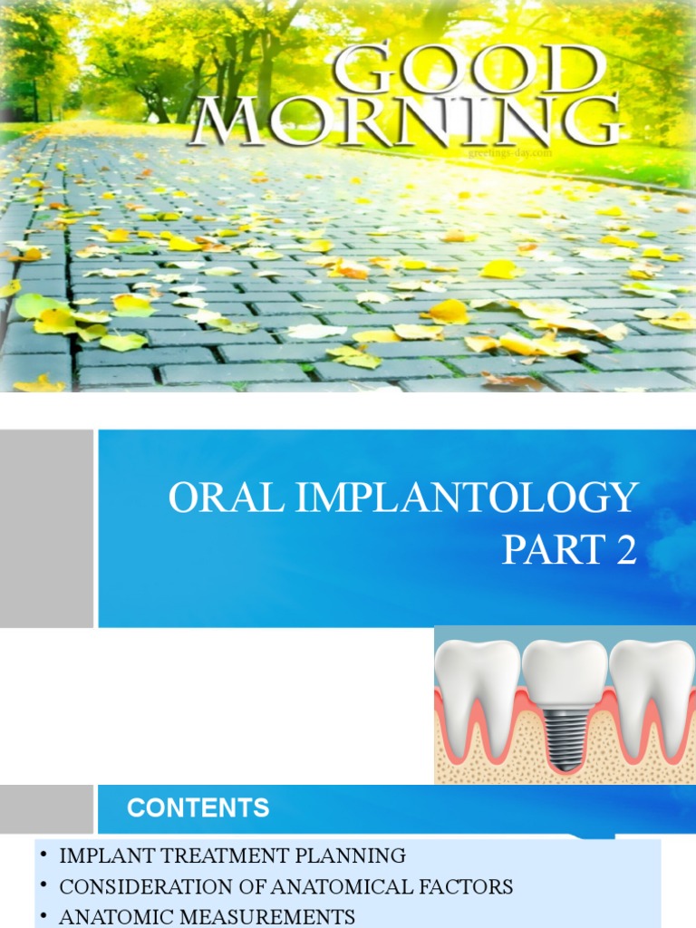 Oral Implantology Part 2 | PDF | Dental Implant | Bone