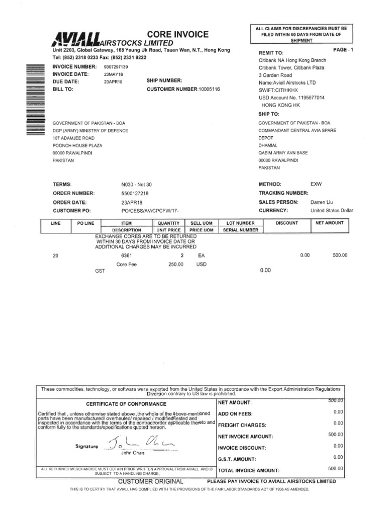 Core Fees | PDF