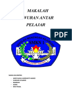 Makalah Tawuran Antar Pelajar: Nama Kelompok: - Ameyliana Hardianti Hamid - Sundari Syahrir - Ramdan - Asma - Muh Rizal