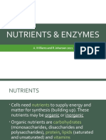 Topic 4 - Nutrients Enzymes 2021