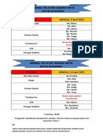 Jadwal Pelayan 9-17 April 2023