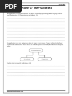 Chapter 27-OOP Questions: Mr. Mahmoud Moussa A2 CS 9618