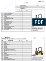 Forklift Monthly Checklist