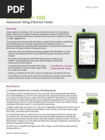 Netally LinkRunner10G DataSheet