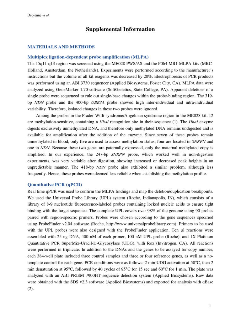 Testing MethodsPWS PDF Fluorescence In Situ Hybridization