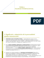 Tema 4. Personalidad Internacional