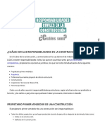 Responsabilidades Civiles en La Construcción, ¿Cuáles Son - SCSarquitecto